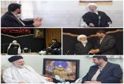 رئیس جمعیت هلال احمر با علما و مراجع تقلید در قم دیدار کرد